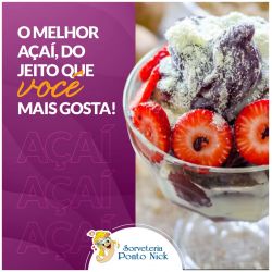 Açaí com morango 